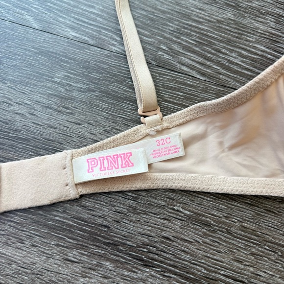PINK Nude Push-up Bra - 32C - Picture 4 of 4